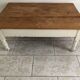 Old wooden farmhouse table for living room