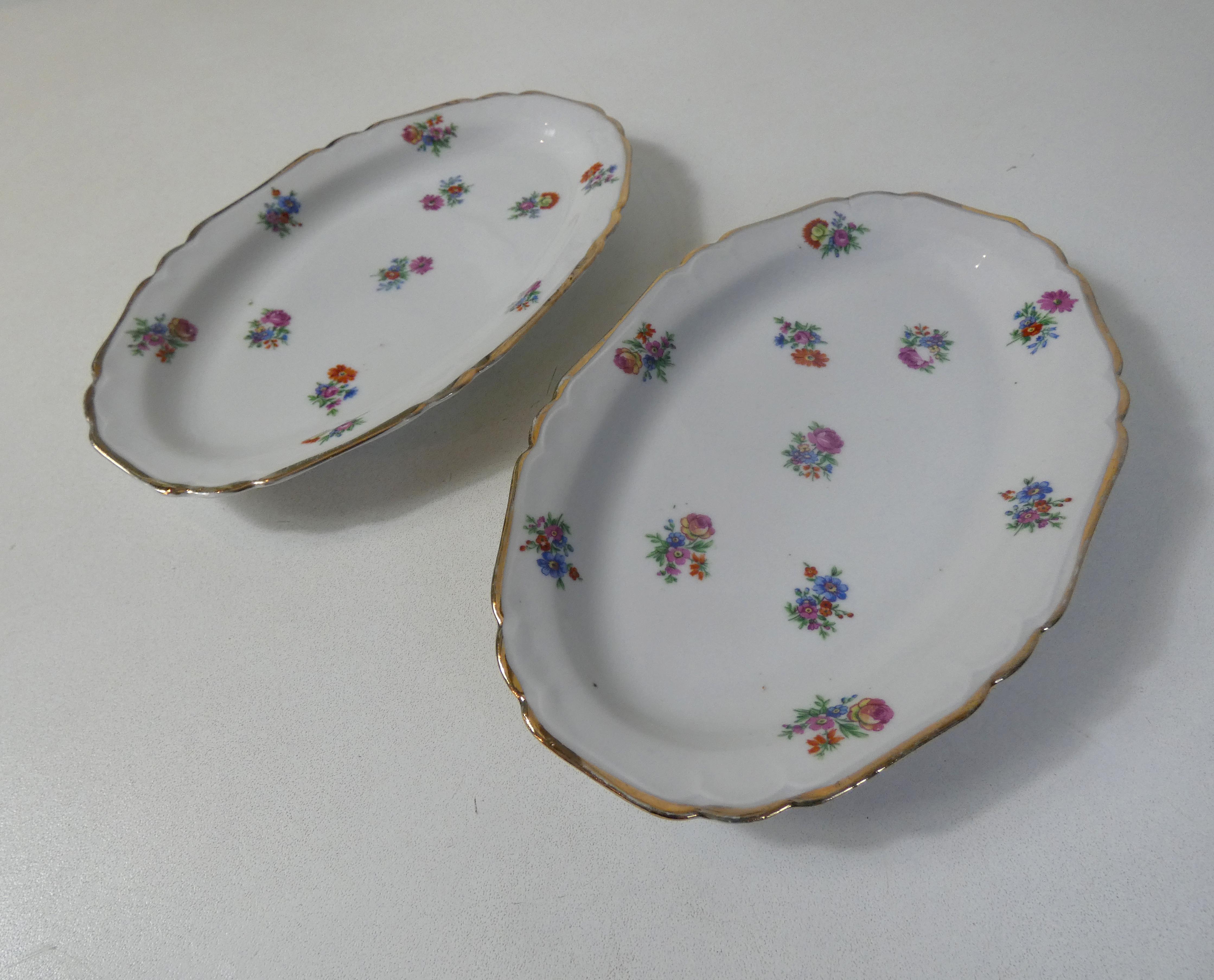 2 Limoges porcelain raviers