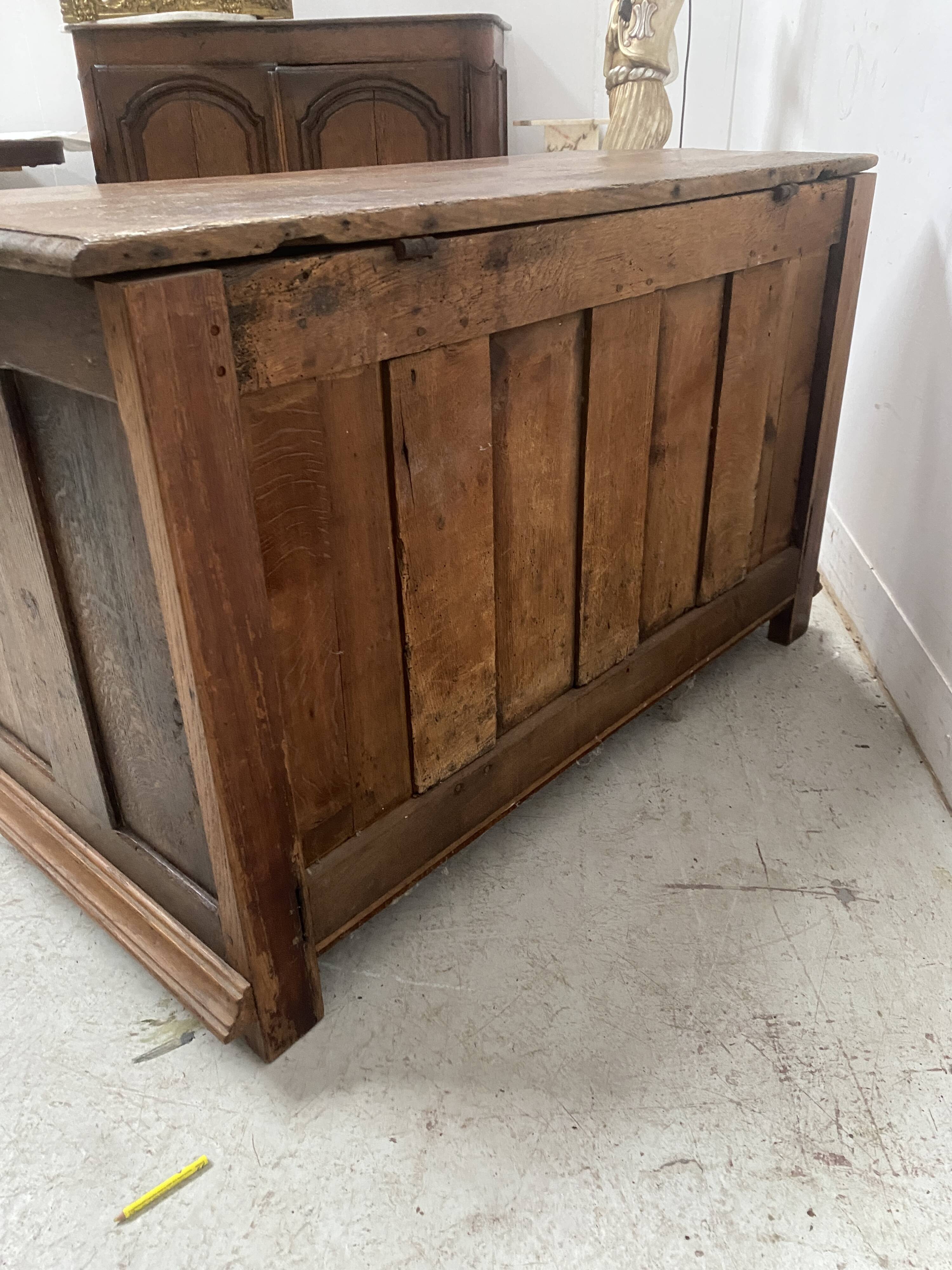 18th century solid oak style chest