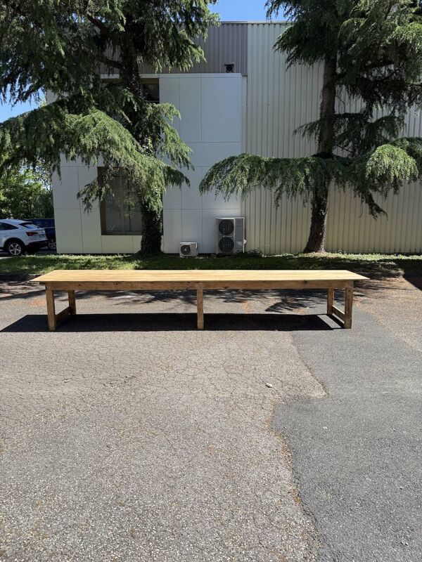 Table de ferme XXL en pin