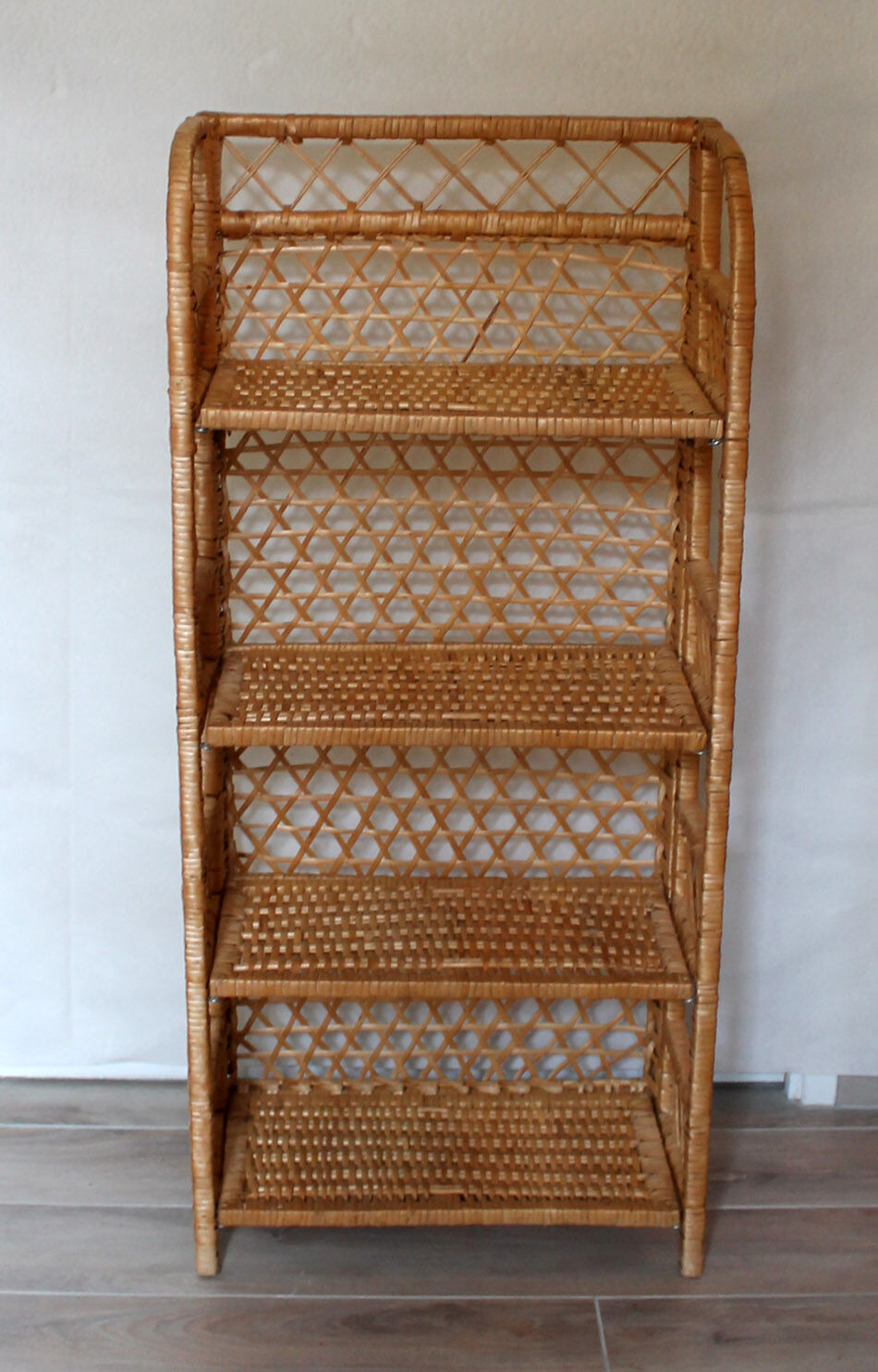 Rattan shelf