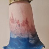 Art Nouveau style lamp - Brass and glass paste - 1920s period