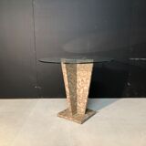 Side table / piece of sofa in marble 80s