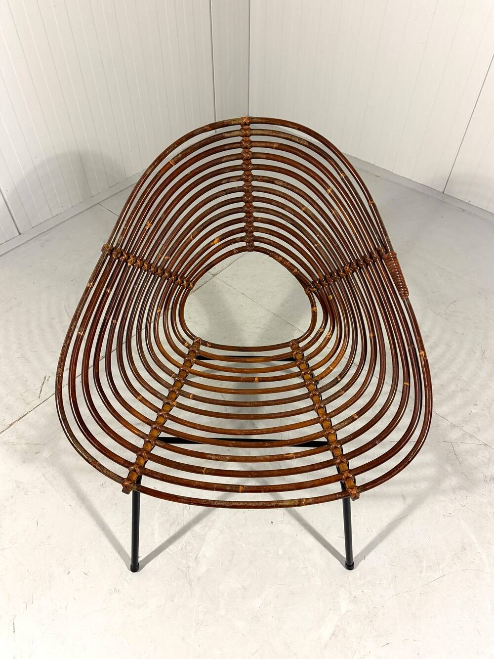 Rattan easy chairs by Rohé Noordwolde, Netherlands 1950-60’s