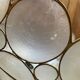 Mother-of-pearl and brass hanging lamp