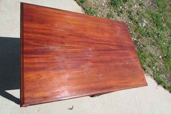 Solid mahogany writing table