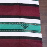 Tapis berbère fait main en coton multicolore 140x225 cm