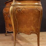 Grande Commode Vénitienne galbée en acajou style Louis XV / 20ème siècle