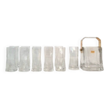 Set of 11 glasses with ice bucket, Tumbler Designer Cino Boeri for Arnolfo
