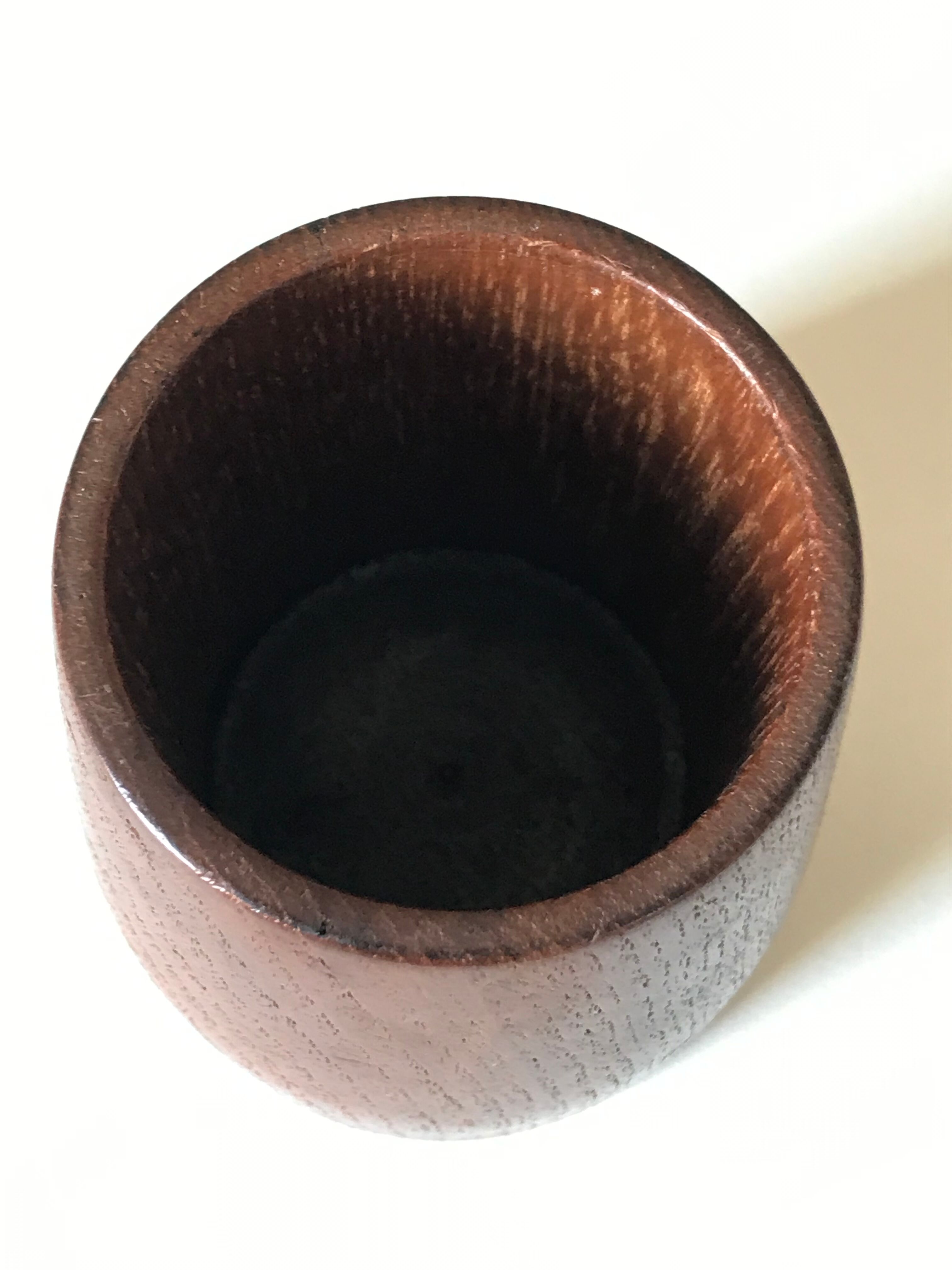 Teak pencil pot vintage 60 years