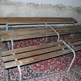 Three school benches
