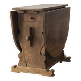 Solid extendable table, sideboard