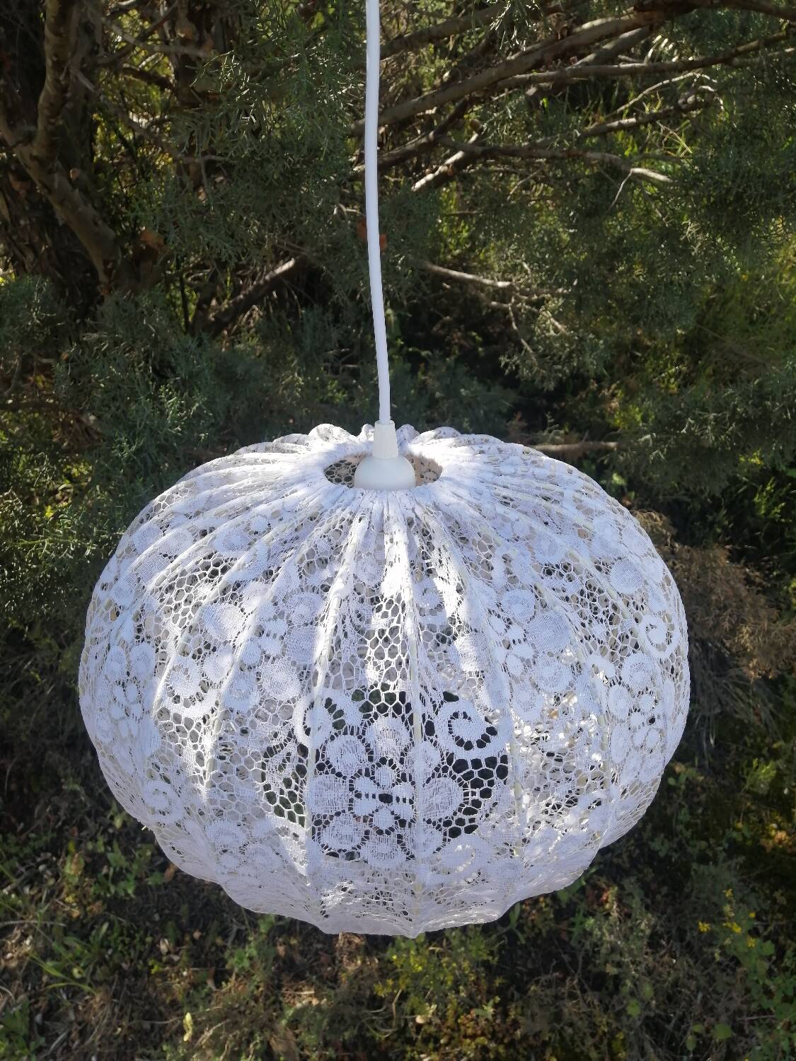 Vintage white pendant light