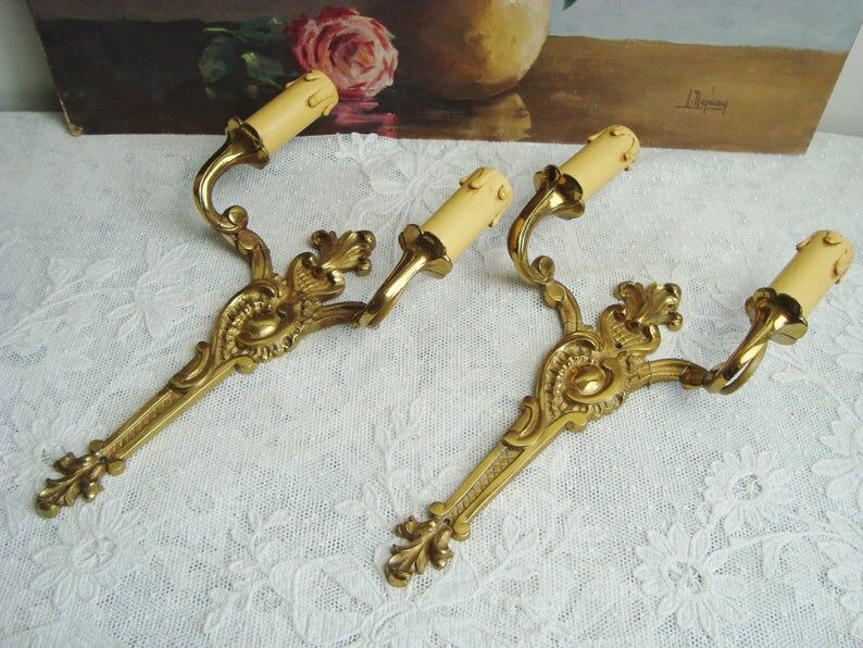 Old bronze rock style appliques