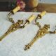 Old bronze rock style appliques