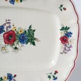 Plat rectangulaire Digoin Sarreguemines modèle Agreste, 1960