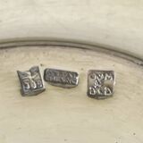 Pair of silver-plated tea cups