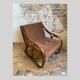 vintage rattan armchair 1970S by KOK Maison, France