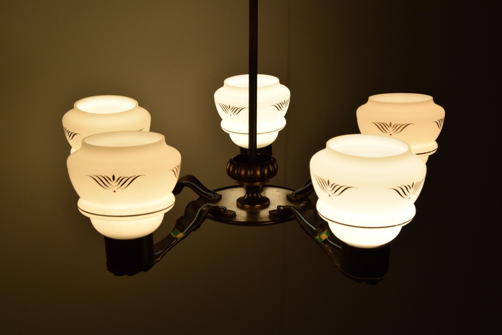 Lustre Art déco, Allemagne, années 1930.