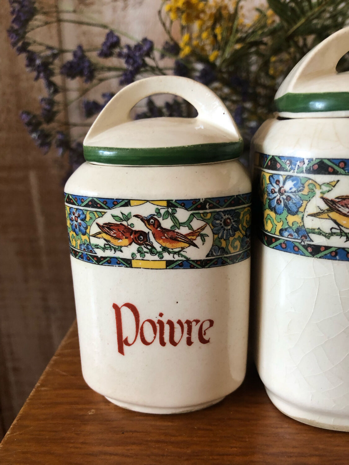 5 Louis Gueule earthenware pots