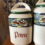 5 Louis Gueule earthenware pots