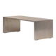 Table basse en acier inoxydable brossé