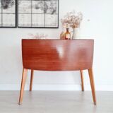 Table with folding compass legs