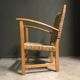 1950's French sea grass rope armchair