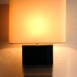 Mirror table lamp and brass 70s