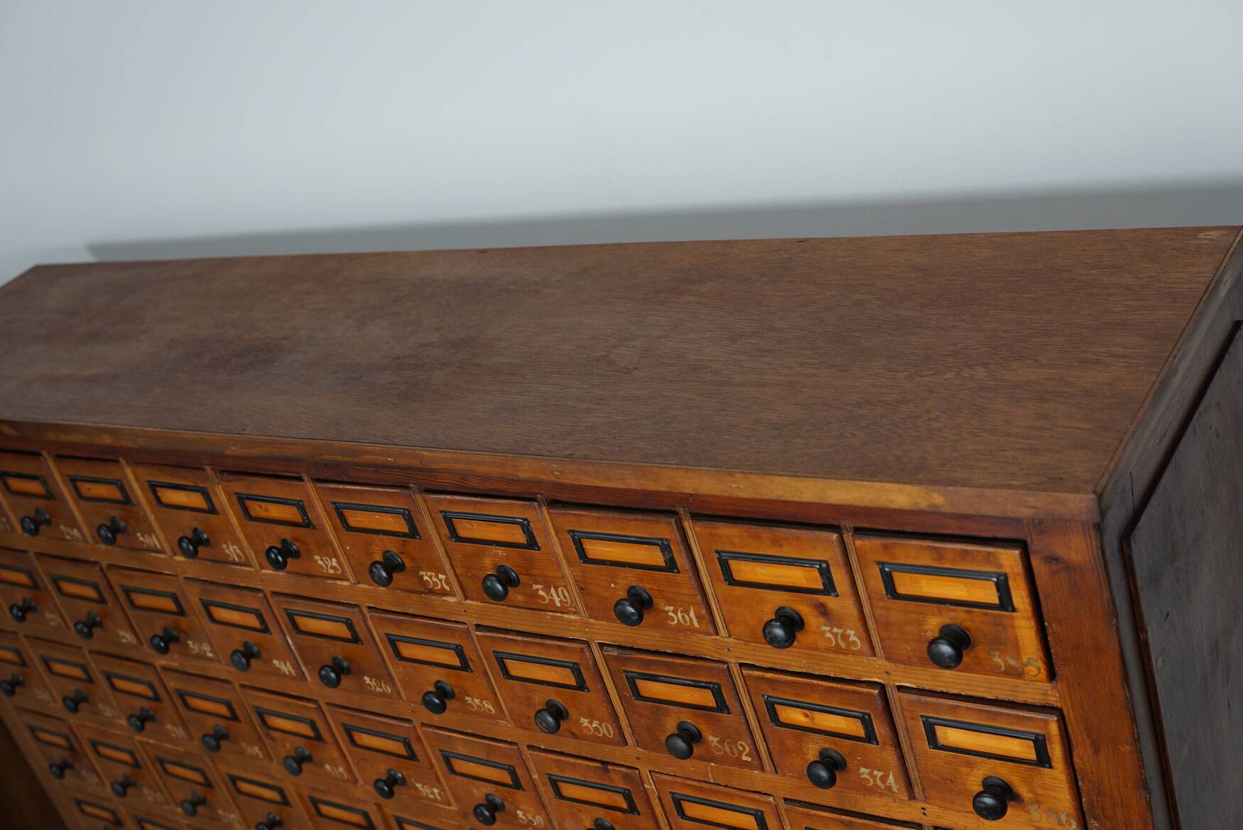 Dutch Industrial Pine Apothecary / Workshop Cabinet, circa 1930s