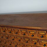 Dutch Industrial Pine Apothecary / Workshop Cabinet, circa 1930s