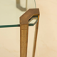 Brass side table by Peter Ghyczy 70's