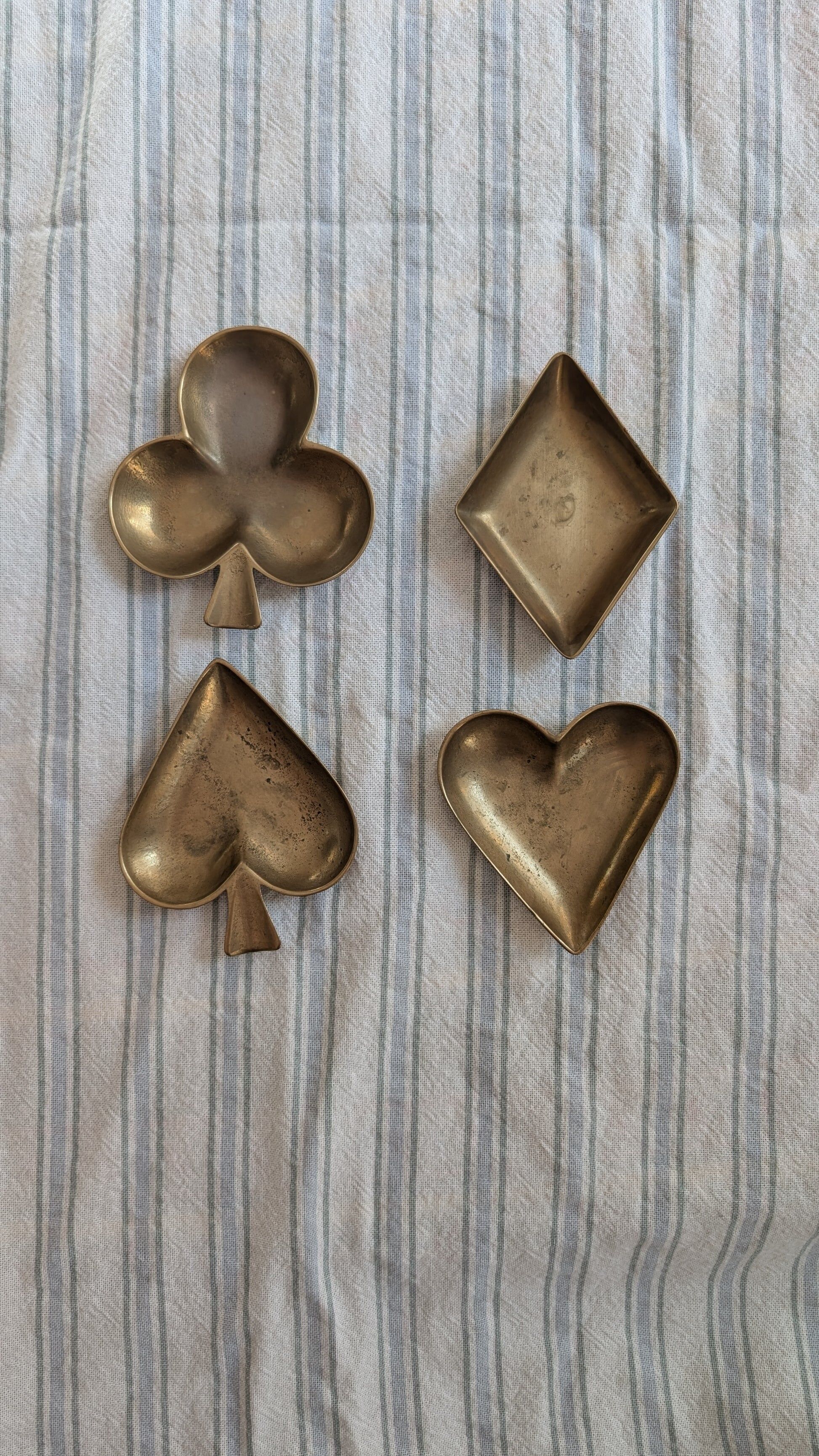 Vintage brass catchall tray