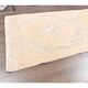 1960s orange geometric Turkish hand-knotted runner 91x330
