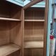 Armoire classique, 2 portes vitrées et miroirs intérieurs