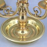 Bouillotte lamp in gilded bronze, Louis XV style, three lights