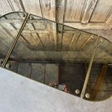 Tripartite coffee table attributed to Maison Baguès.