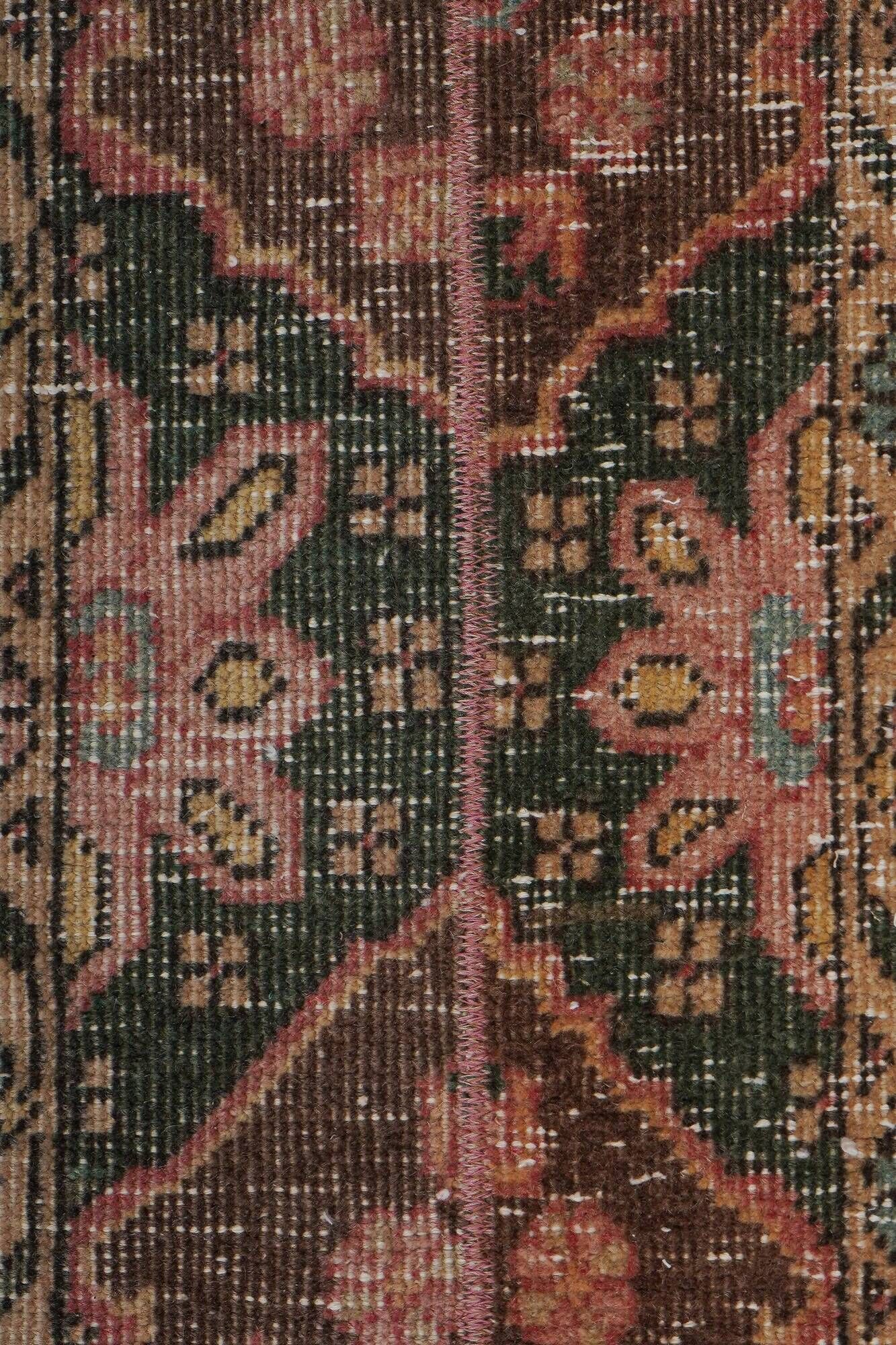 Vintage Turkish hallway rug 54x525 cm