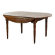 Table de ferme antique française ovale/ronde du 19ème siècle