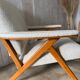 Fauteuil vintage bouclettes