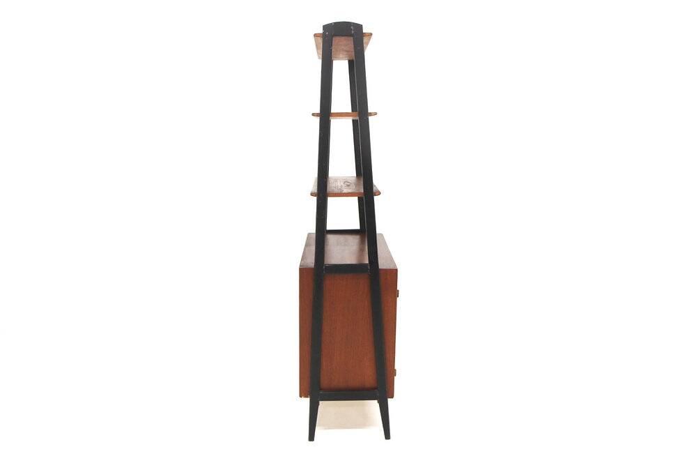 Scandinavian mahogany bookcase, AB Bröderna Troedson, Sweden, 1960