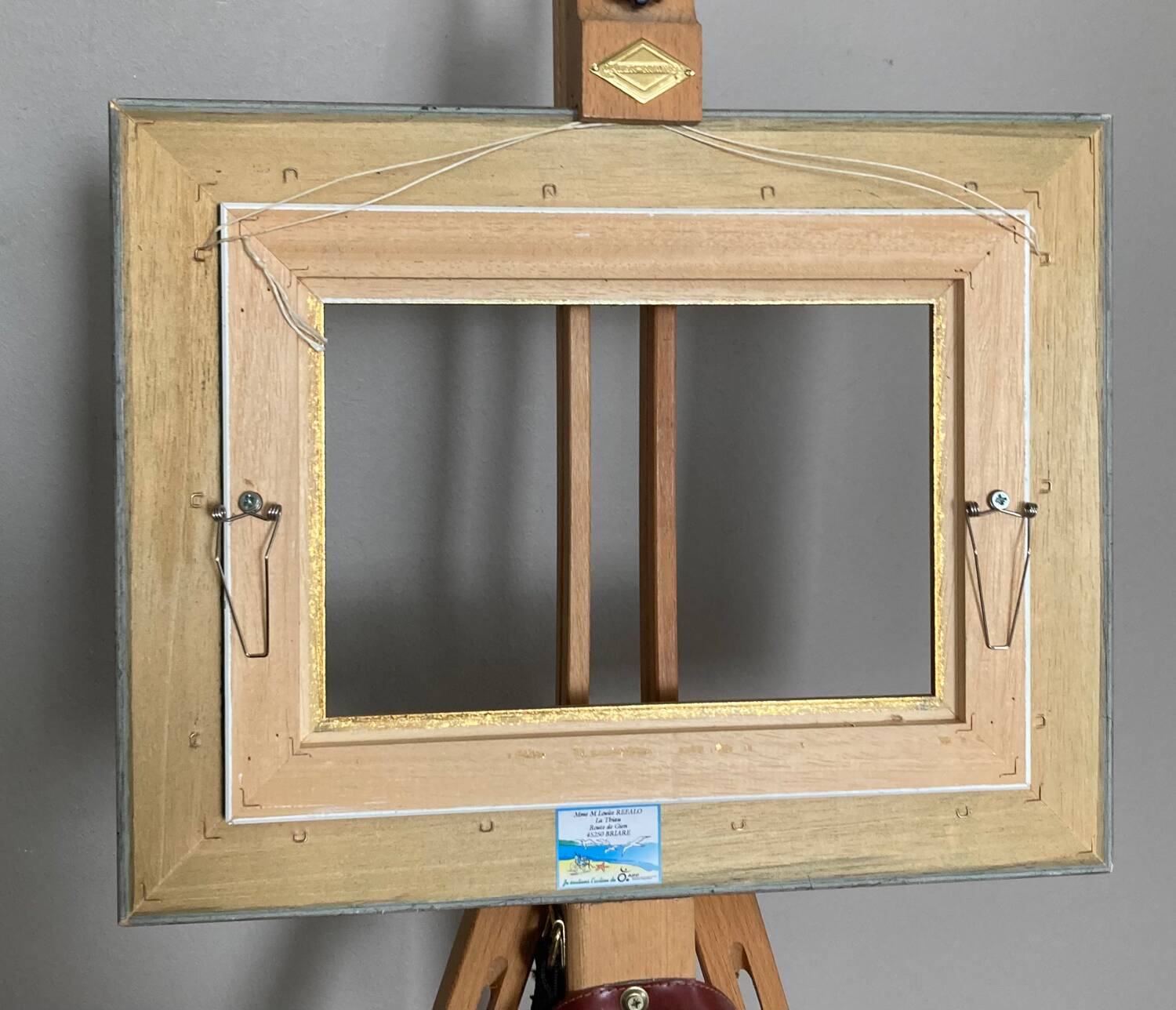 Oil painting on canvas 20th century seascape signed MLR Marie Louise REFALO