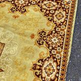 Persian wool rug in mustard velvet 250x350cm