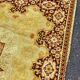 Persian wool rug in mustard velvet 250x350cm