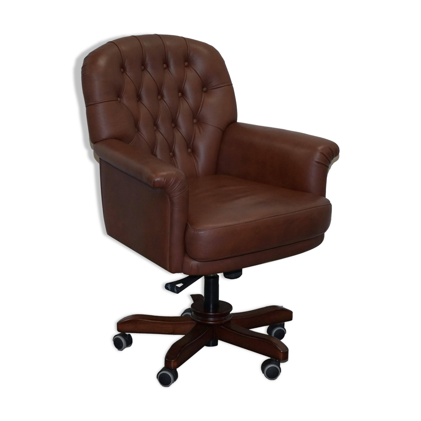Chesterfield leather executive chair