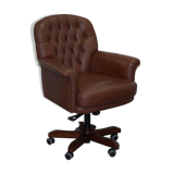 Chesterfield leather executive chair