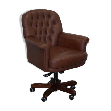 Chesterfield leather executive chair