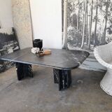 Black marble coffee table