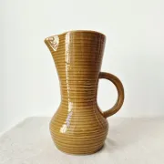Vintage honey glazed stoneware jug/carafe from the '50s/'60s - Digoin