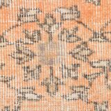 Tapis de couloir turc vintage à motif floral